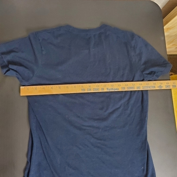 MLB CLEVELAND INDIANS 2016 POST SEASON SHIRT WOMEN SIZE LARGE NAVY BLUE - Picture 4 of 9